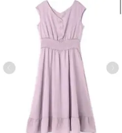 ジルバイジルスチュアート　シャーリングベルトワンピース　フレア　パープル