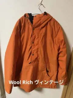 ウールリッチ WOOLRICH アノラック プルオーバー オレンジ M 美品