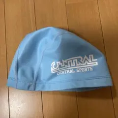 セントラル　帽子　水色