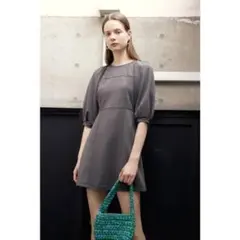 SLY cut flare stitch op カットフレアステッチワンピース