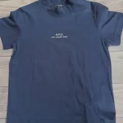 A.P.C. ロゴ プリント Tシャツ ネイビー Lのサムネイル