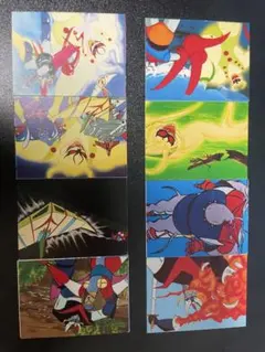 昭和レトロ　ゲッターロボ　ヴィンテージミニカード　8枚セット