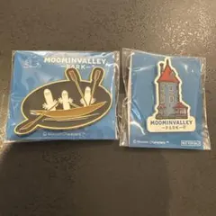 ニョロニョロ カヌー ムーミンの家 ピンバッジ