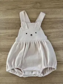 うさぎ耳付きサロペット　アカチャンホンポ70cm