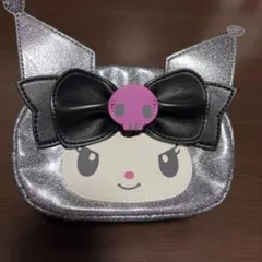 キャラクターポーチ 銀色 グリッター　クロミ