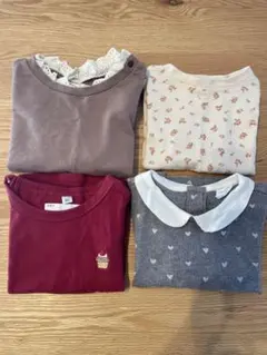 保育園着トップス 4点セット　80.90cm