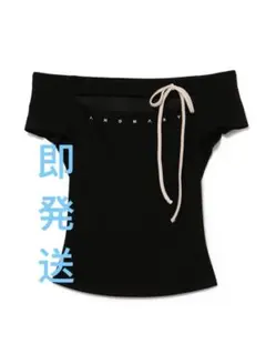 andmary Adele ribbon tank black - メルカリ