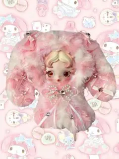 「62番」 ポップマート スカルパンダ ぬいぐるみ 着せ替え服「マイメロディ」