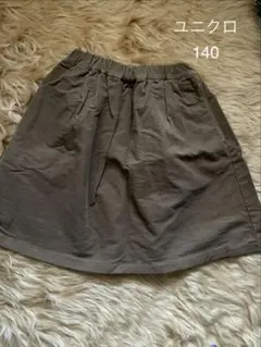 ◎ ユニクロ コーデュロイ スカート 140 ブラウン　キッズ