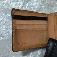 Dakota 二つ折り財布 リザード型押し ブラウンのサムネイル
