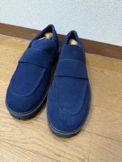 UNITED TOKYO タンクソールローファー　ネイビー