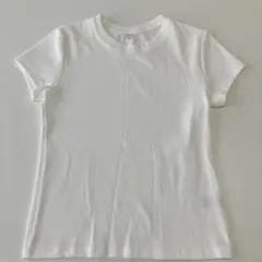 gu リブTシャツ　ホワイト　サイズＬ