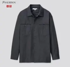 UNIQLO×JWAツイルオーバーサイズワークシャツ　DARKGLAY Lサイズ