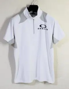 OAKLEY オークリー 半袖 吸汗速乾 ハーフジップシャツ:L