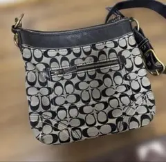 COACH シグネチャー ショルダーバッグ ブラックswag flexwitme
