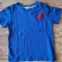 hakka baby 恐竜刺繍Ｔシャツ