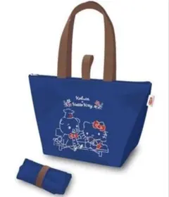 新品☆匿名発送☆エースコック×ハローキティ コラボ 折り畳み保冷バッグ ブルー