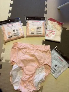 産褥ショーツ4点セット(L-LLサイズ 3個、フリーサイズ1個)