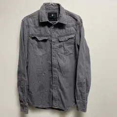 美品！G-star raw ダメージ加工デニムシャツSサイズ⭐︎ダークグレー