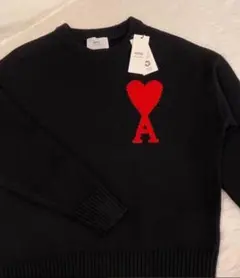 ❤ Amiparis ニットセーター ハート A刺繍a ユニセックストM2