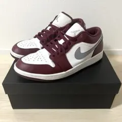 Nike Air Jordan 1 Low バーガンディ/ホワイト 27.5cm