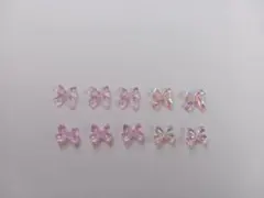 リボン型ネイルパーツ 10個セット