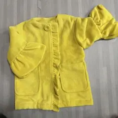 après les cours イエロー フリルコート ジャケット 90サイズ