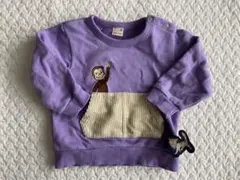 petit main おさるのジョージ刺繍トレーナー 90サイズ