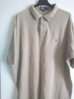 90s アメリカ製 ラルフローレン 鹿の子刺繍ポロシャツ XXL