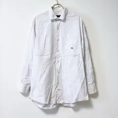 ✨綿100%✨ Burberry 【40】 チェックシャツ 白 ビジネス 上品のサムネイル