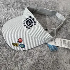 キャロウェイ キャップ ストライプ サンバイザー レディース ホワイト タグ付き