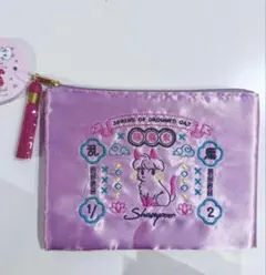 らんま1/2 サテンフラットポーチ シャンプー　キャンドゥ