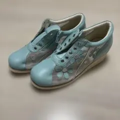 美品.試着のみ.citygolf.レディース.ソールスニーカー.23.5.水色.