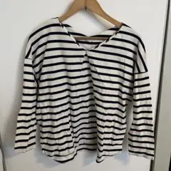 studio CLIP ストライプ 長袖Tシャツ Lサイズ