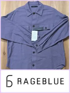 RAGEBLUE オーバーサイズシャツアウター Ｍサイズ パープル系のサムネイル