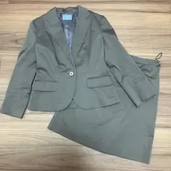 スーツカンパニー ブラウン スカートセットアップ