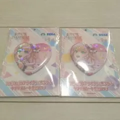 Link!Like! ラブライブ×オンゲキ キラキラハート型缶バッジ2個セットのサムネイル