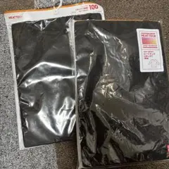 ユニクロ　HEATTECH 長袖カットソー 100サイズ 2枚セット