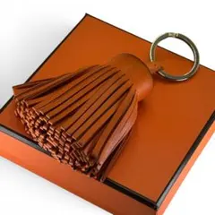 HERMES エルメス カルメン キーリング オレンジ ピンク - メルカリ