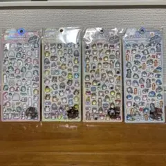 ぷくぷくシール 3D立体　ボンボンドロップ風シール　手帳シール 4枚セット