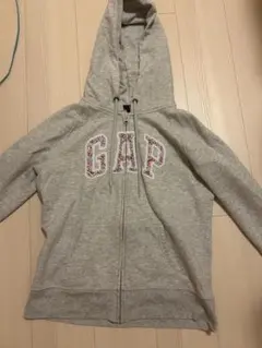 (希少)gapジップパーカーグレーy2k グランジ サイズM