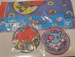 BT21 一番くじ　TATA MANG ラバーコースター　バンダナ