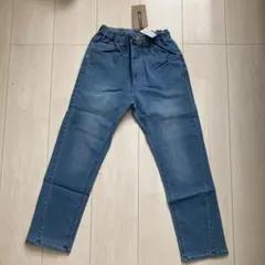 F.O.KIDSエフオーキッズ すぽ軽テーパードパンツ デニム 140