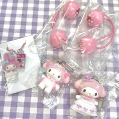 サンリオ マイメロディ ちびっとも ボンボン ヘアゴム きらぼし キーホルダー