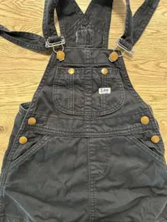 Lee ブラックオーバーオール 90