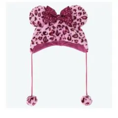 ディズニー ファンキャップ レオパード ミニー ピンク ヒョウ柄　ピンク