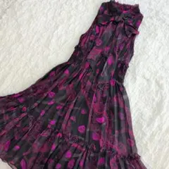 ♡ANNA SUI mini♡ パーティー 薔薇模様 ワンピース 130 - メルカリ