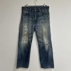 Levi's リーバイス Lot553 日本製 リペア加工 デニム W33L33