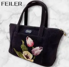 FEILER フェイラー ハンドバッグ チューリップ 花柄 シュニール織