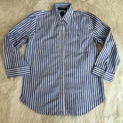 BURBERRY BLUE LABEL ストライプシャツ バックプリント - メルカリ